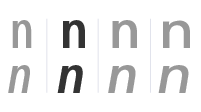 Interval Next-Narrow font family with 64 fonts