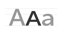 Interval Next Wide OpenType features small caps