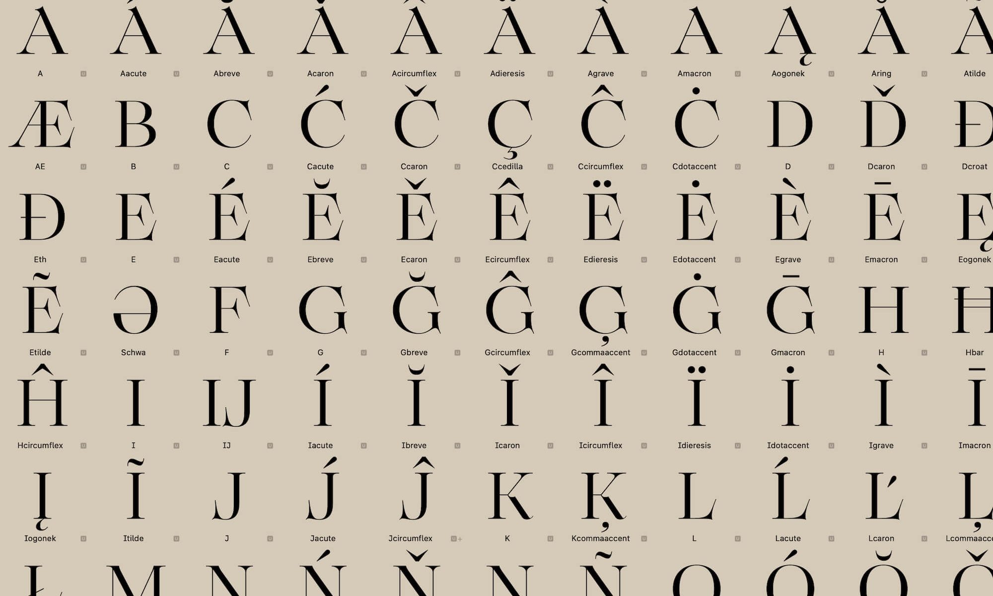 Solena font family