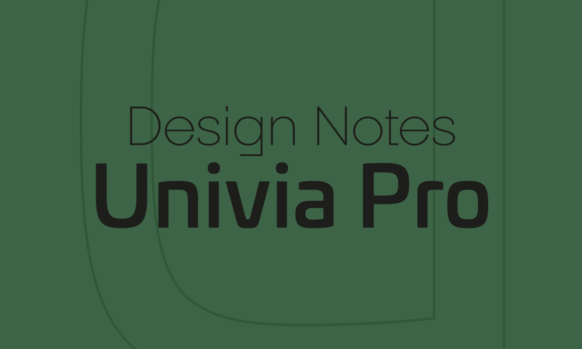 Univia Pro design notes